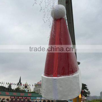 Outdoor FRP Christmas Hat Decoartion photo-5