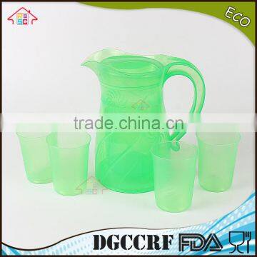 NBRSC set of 5 pcs Plastic PP Cold water kettle cheap water jug plastic water teapot jug