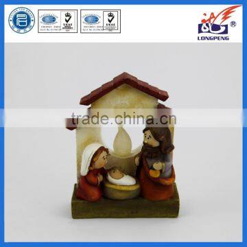 christmas resin nativity figurines religious statues wholesale with led light