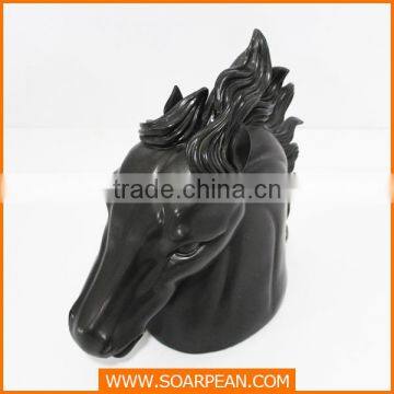 Customized Decoration Elegant Vivid Horse Head Sculpture photo-3