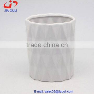 Popular Design White Ceramic Flower Vase Home Decoration photo-2