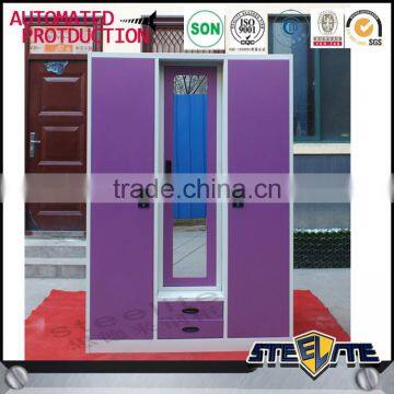 Bedroom Metal Wardrobe 3 Door Godrej Steel Almirah Design Price photo-6