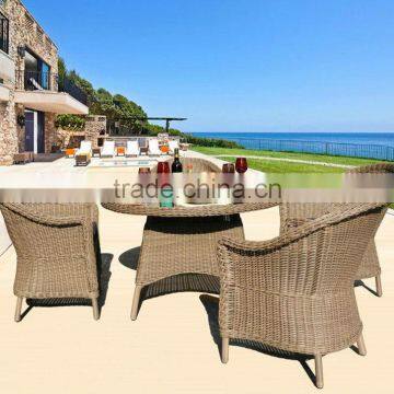 Garden furniture dining table and chair