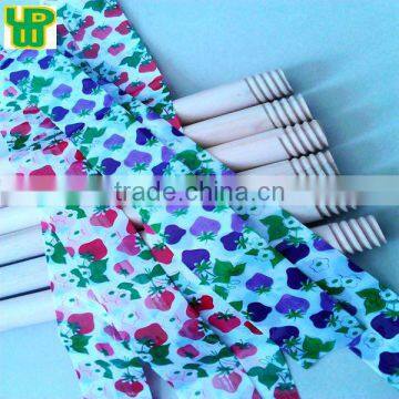 Natural wooden broom handle made of eucalyptus wood