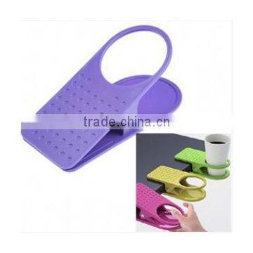 Creative Cup / Bottle Holder Clip Used for Desk or Table , Mixed Colors photo-2