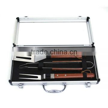 BQ-0047 / rose wood handle 3 pcs mini bbq product