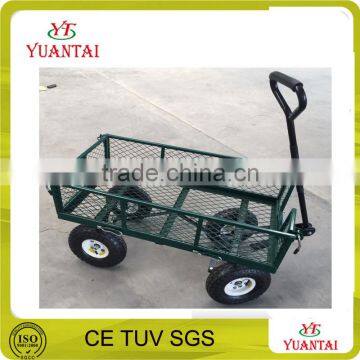 300-700kg Steel Mesh Garden Four Wheels Tool Wagon Cart photo-6