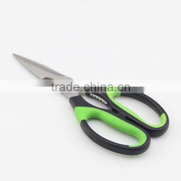 Rubber Handle Multifunction Kitchen Scissors With Bottle Opener photo-3