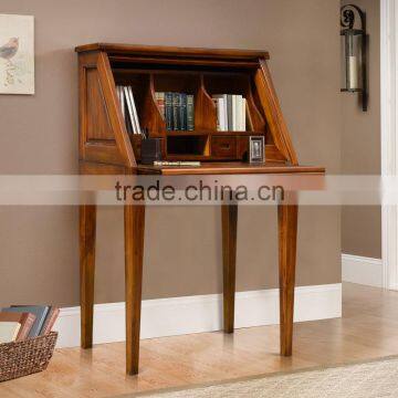 Office desk ROLL TOP melamic colour teak wood furniture