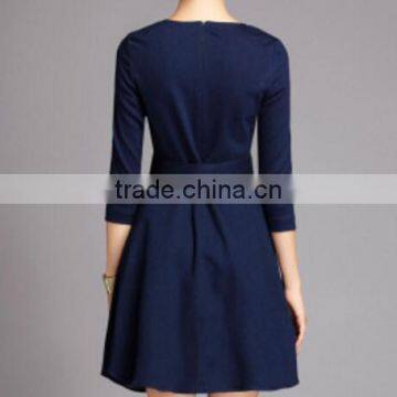 European Style 2014 Women Office Design A Line Pleated Skirt photo-2