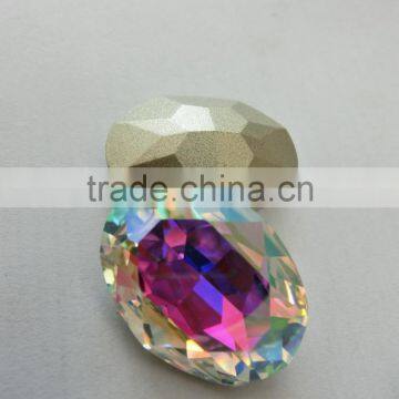 Colorful Oval Rhinestone For Charms Crystal Fancy Glass Bead Stone Cheap! photo-4