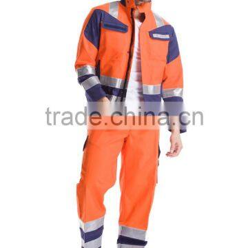 2015 OEM Male Anti Static Work Uniform One Piece Wear Fire-fighting Protection Safty Coverall Set Clothes High Quality photo-2