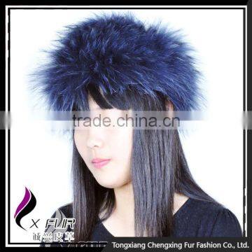 CX-E-30 Fancy Design Elastic Raccoon Fur Wholesale Plastic Headbands photo-5