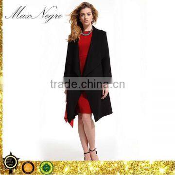 Ali baba china long plus size women cashmere wool coat