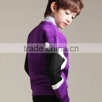 Round Fleece Boy's Sweatshirt Long Sleeve Pullover Short Sweatshirts photo-2