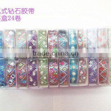Custom Colorful All Kinds of Shape Acrylic Rhinestone Gems Sticker Strips Acrylic Rhinestone Strip For Decoration photo-6