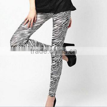 latest zebra printed seamless women ladies fashion leggings