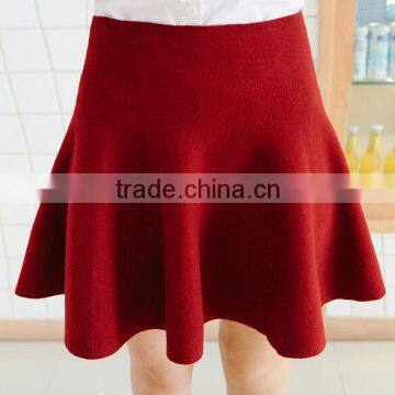 custom burgundy red grey sex mature lady fashion knitted short skirt