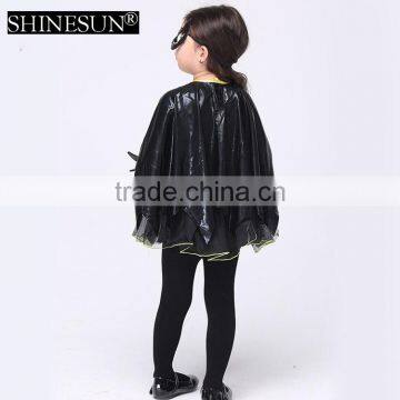 2016 Supply Halloween Costume Childrens Kids Black Cosplay Costume With Eye Patch photo-3