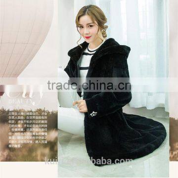 Professional Winter Warm Fur Jacket Women Genuine Leather Real Whole Rabbit Fur Coat Lady Natural Rabbit Fur Overcoat photo-6