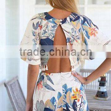 Wholesale - Women Beach Dresses Holiday Dresses Hot Fashion Women Crop Top Midi Skirt Set Summer Holiday Beach Sexy Sets Trendy photo-3
