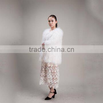 Myfur White Raccoon Fur Jacket Women Warm Winter Fur Jacket for Girls photo-3