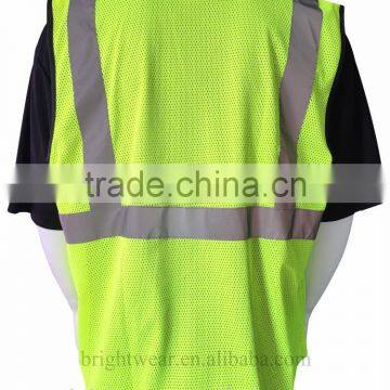 120gsm Mesh ANSI 107 Hook and Loop Fastener Safety Vest