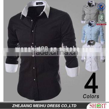 100% cotton long sleeve slim fit dress shirts