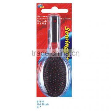 Wholesale cheap comfortable fancy detangling custom 9" hair brush