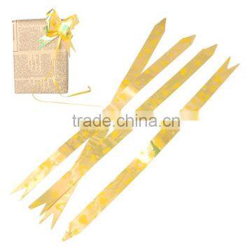 Gift Box Garland Decorations Yellow Star Heart Pattern Pull Bow