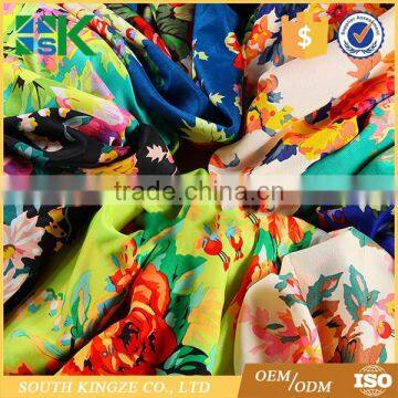 Multicolored Floral Print Rayon Challis Sewing Shirt Apparel Fabric