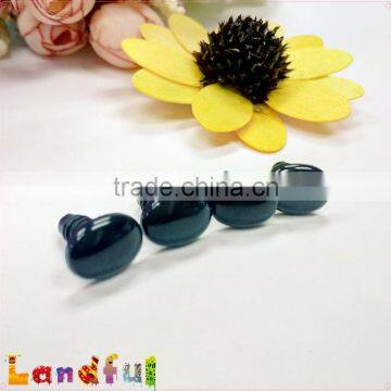 12mm Handicraft Fabric Toys Stuffed Animal Plastic Black Oval Doll Eyes photo-6
