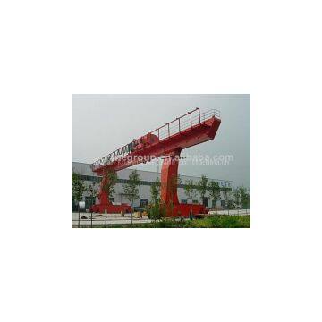 L shape Single Beam Gantry Crane with trolley and hoist