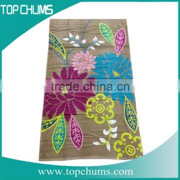 Promotion custom custom beach towels wholesale,velour printed beach towel with pillow,promo beach towel