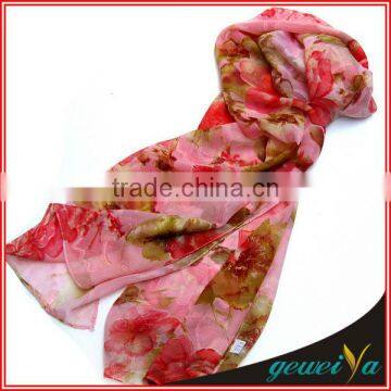 High Quality Digital Printing Chiffon Long Scarf