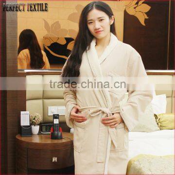 Cream Waffle Bathrobe White Robe Bathrobe 100% Cotton