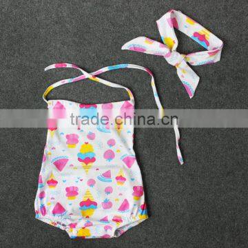 short sleeves romper wholesale baby clothing sets spanish TB049