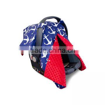 2017 New Designs Anchor Patterns High Quality Cute Baby Carseat Canopy Cover photo-2