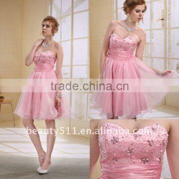 Astergarden Immediately Delivery Pink Beaded Graduation Dress EK25