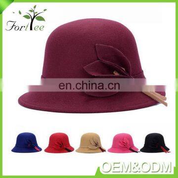 Best Selling New Fashion Ladies Popular Vintage Winter Party Flower Hats Fascinators Felt Womens Hats photo-6