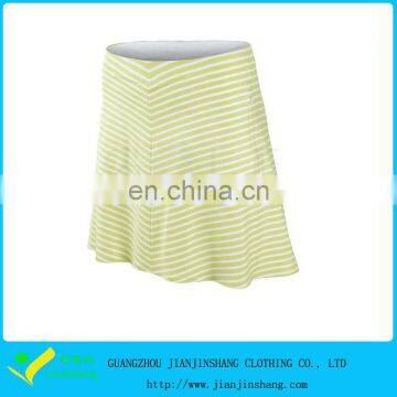 Sublimation Printed Stripes Polyester High Quality Golf Skirts