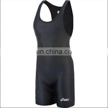 custom 100% polyester orange wrestling singlets