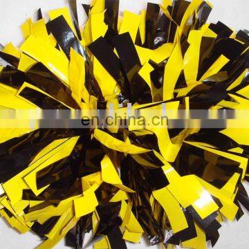 metallic cheerleading pom poms