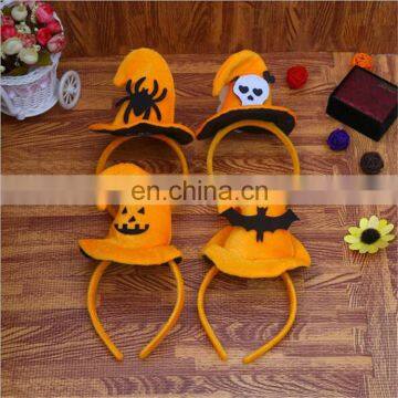 Children Halloween Cosmetics Hat Headdress Halloween Party Smile Face Pumpkin Headband