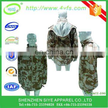 desert camouflage Jacket for working suit with Fur Inside