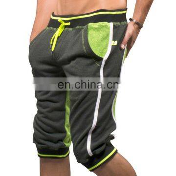 Mens Black Neon Yellow Field Training Gym Shorts photo-2