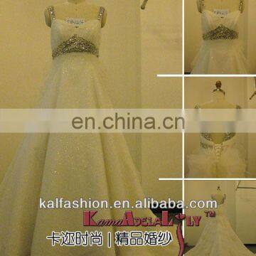EB1294A Sweetheart with glass stone and shiny lace wedding dress