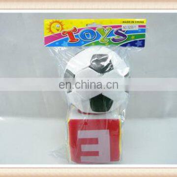 kids stuffed 4inch alphabet letter toy dice 5inch football toy