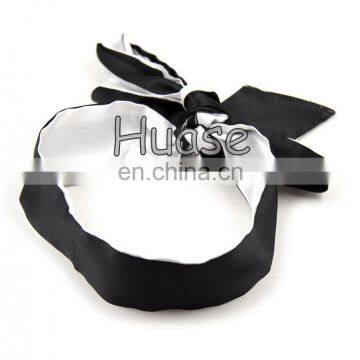 Sexy White & Black Long Blindfold, Satin Blindfold Satin Tie photo-5