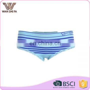 Blue stripe pattern anti-bacterial soft new design plus size women panty